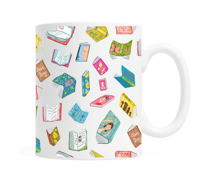 Floating Books - Coffee Mug