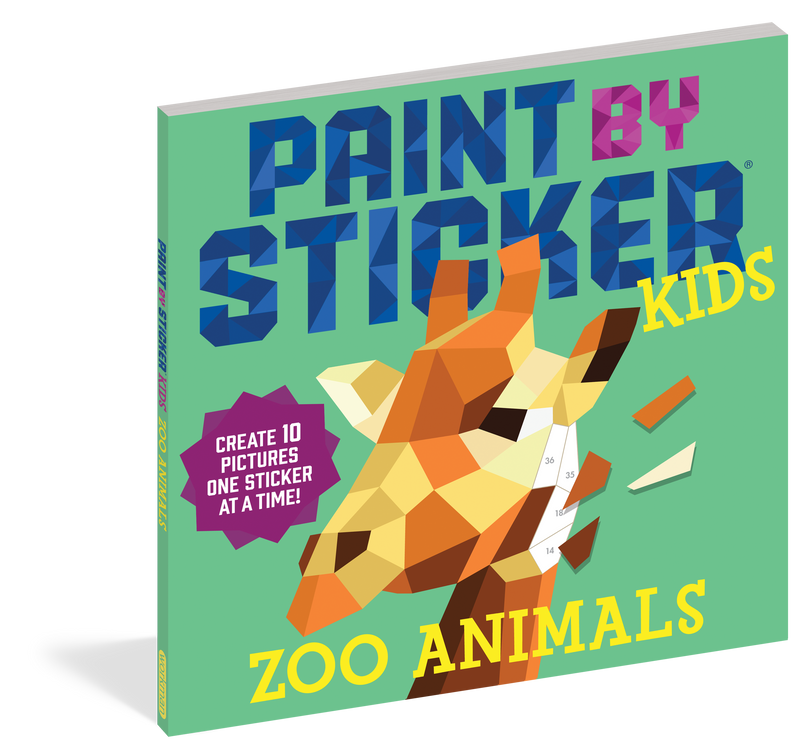 Paint by Sticker Kids: Zoo Animals: Create 10 Pictures One Sticker at a Time!