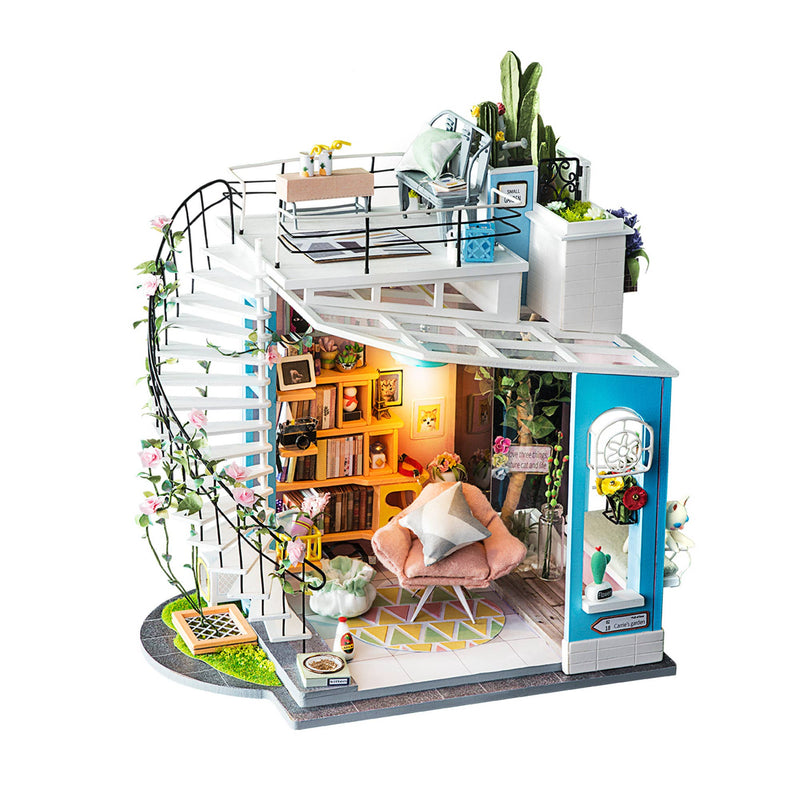 DG12, DIY Miniature Dollhouse Kit: Dora's Loft