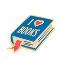 I Heart Books Enamel Pin