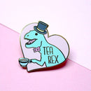 Glitter Punk - Tea Rex Enamel Pin