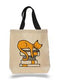 Orange Cat - Cotton Canvas Book Bag