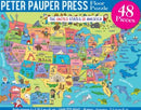 USA Map Kids' Floor Puzzle