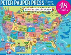 USA Map Kids' Floor Puzzle