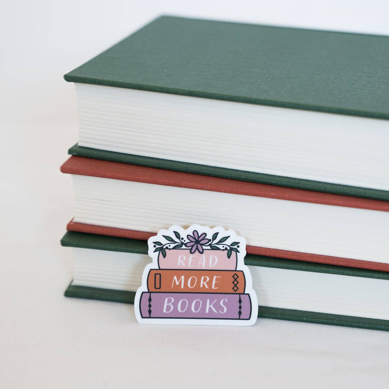 Bona Fide Bookworm - Read More Books Sticker