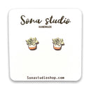 Succulent Earrings