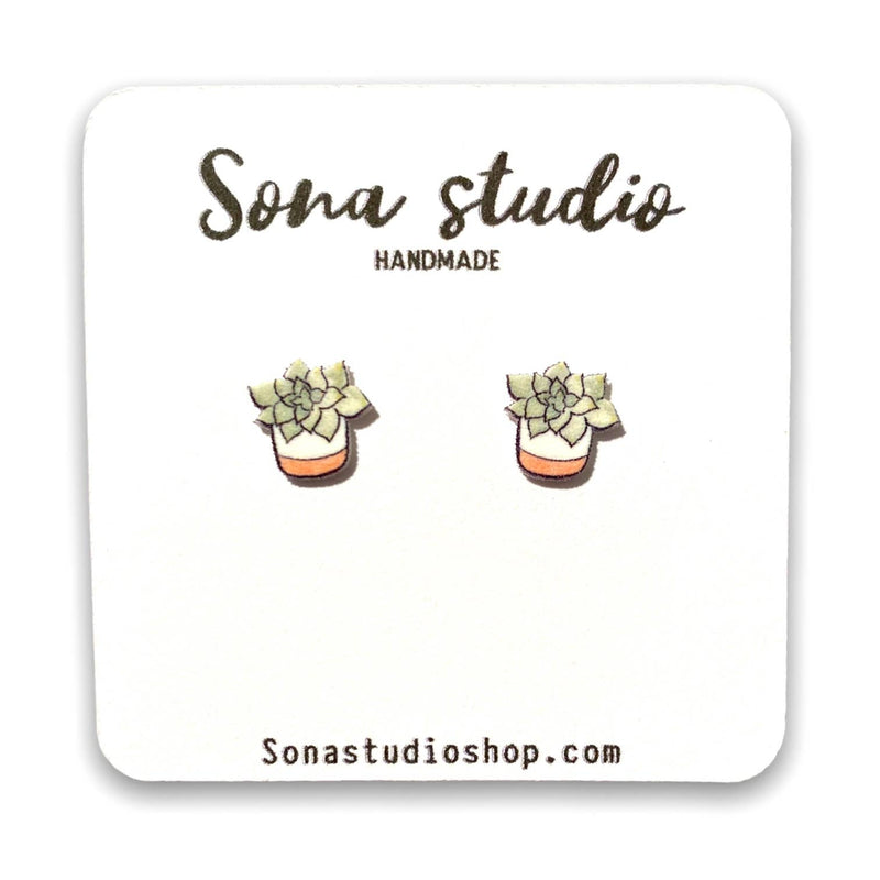Succulent Earrings