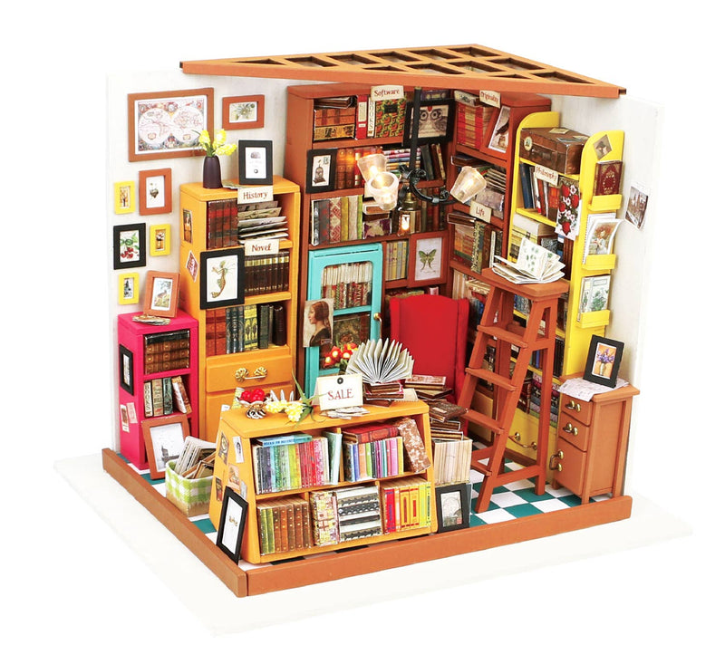 DG102, DIY Miniature Dollhouse Kit: Sam's Study