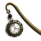 Edwardian Clock Steampunk Brass Bookmark