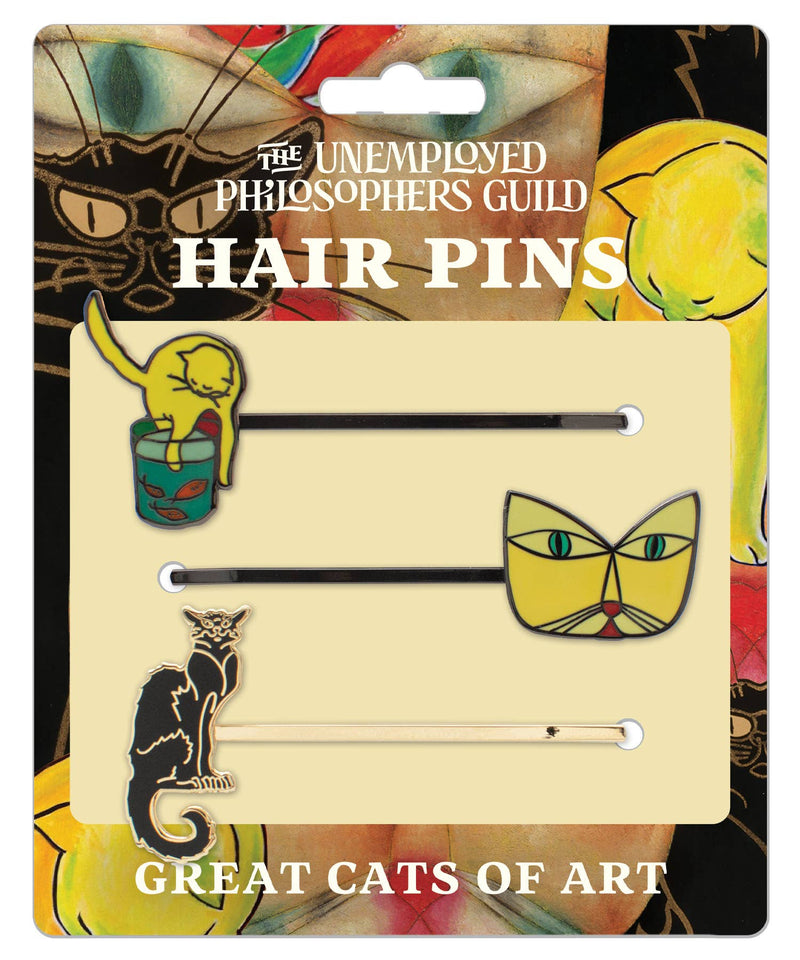 Unemployed Philosophers Guild - Great Cats of Art Hair Pins