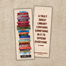 Wildly Enough - Banned Book Stack Bookmark