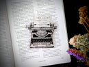 Dark Veinlet - Clear Bookmark - Typewriter Macabre Message Goth Gothic