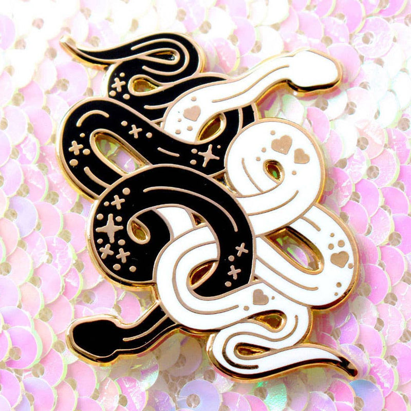 Glitter Punk - Snakes Enamel Pin