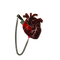Vinca - Heart of Aghast Brooch - Frosted Red