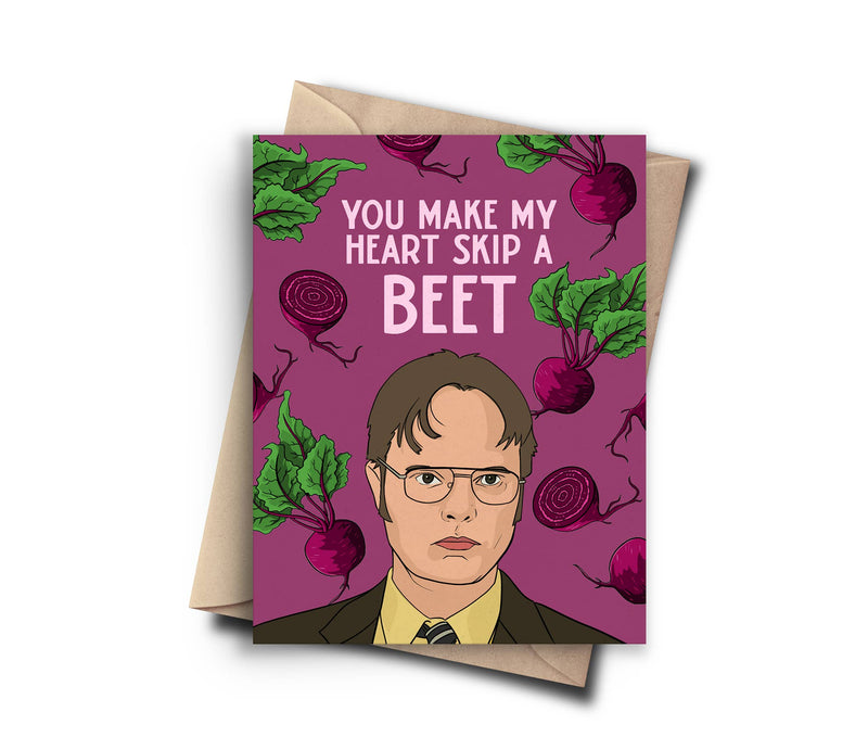 Beet Funny Valentines Day Card - The Office Anniversary Card