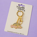 Punky Pins - Tired But Kicking Ass Enamel Keyring