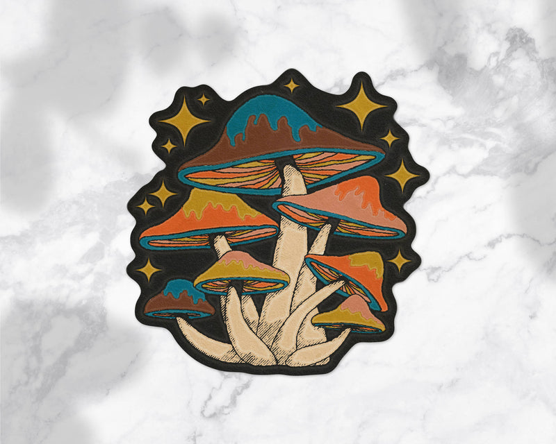 Groovy Mushroom Sticker: Matte