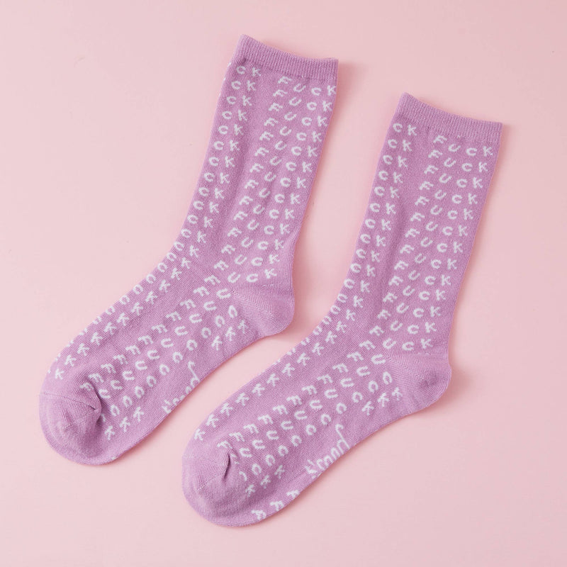 Punky Pins - Fuck Print Sweary Socks