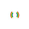 Vinca - Small Rainbow Earrings