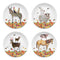 Farm Buddies - Set of 4 Asst Designs by Eli Halpin Plates
