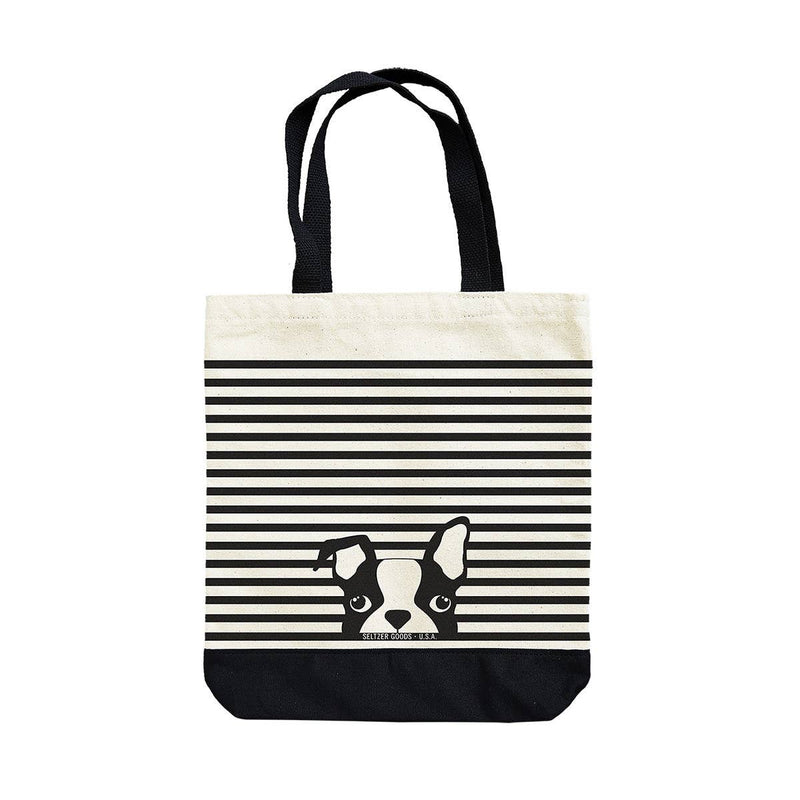 Dog Stripe Tote Bag