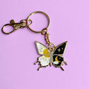 Glitter Punk - Yin and Yang Butterfly Key Chain