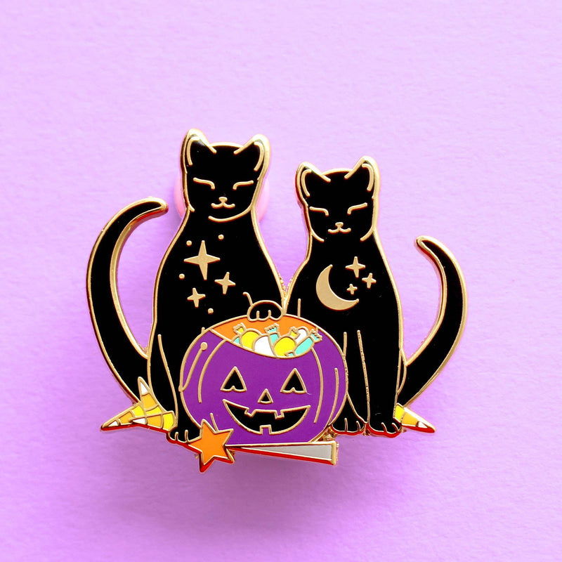 Glitter Punk - Candy Cats Enamel Pin – Halloween Collection