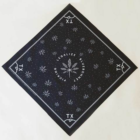Legalize Bluebonnet Picking Bandana